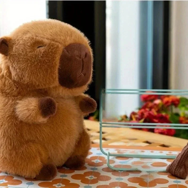 Capybara Plush Simulation Capibara Anime Fluffty Toy Kawaii Plushie Cute Doll Stuffed Animals Soft Doll Plush Gift Kid Toys